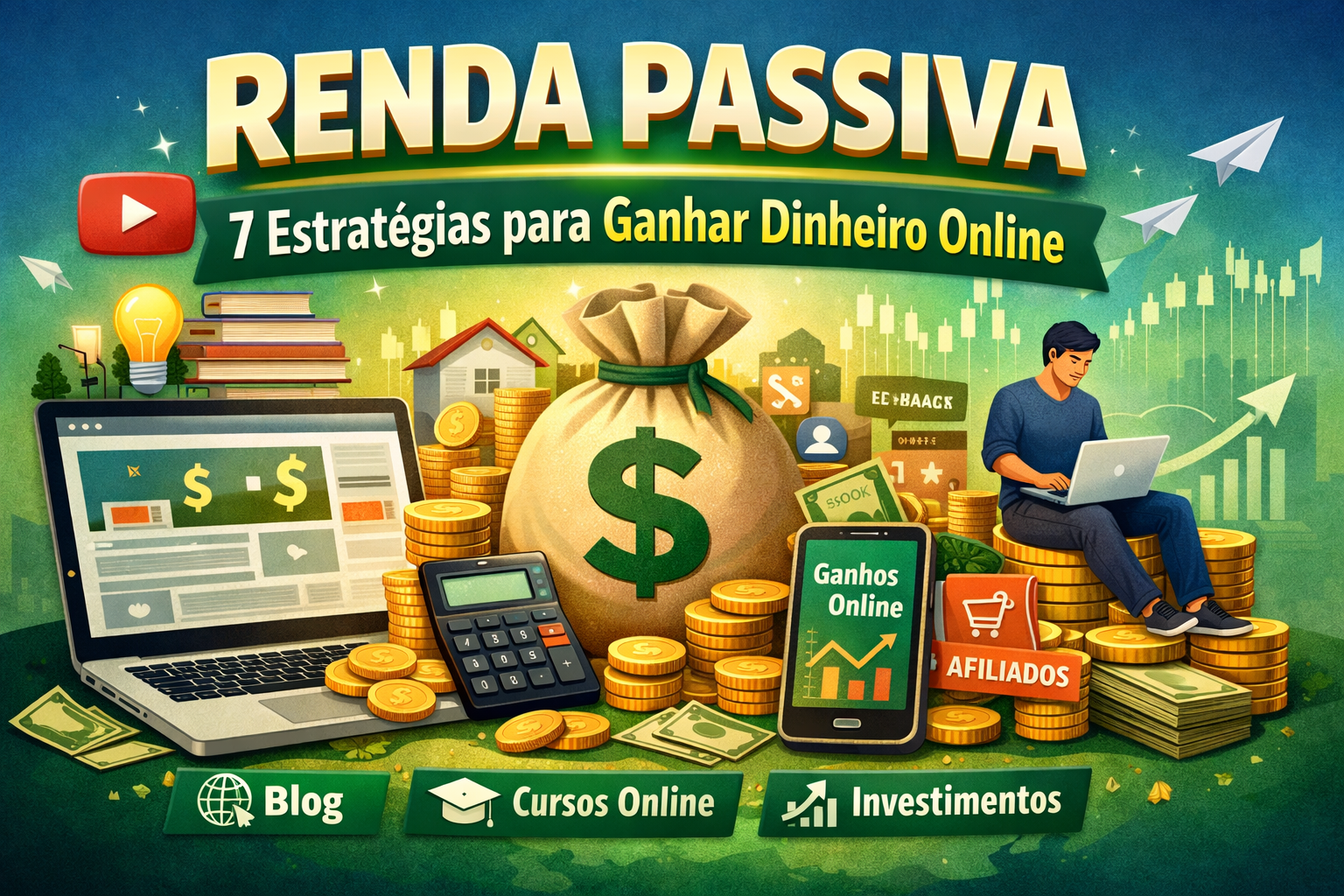 Renda Passiva: 7 Estratégias Reais Para Ganhar Dinheiro Online em 2026